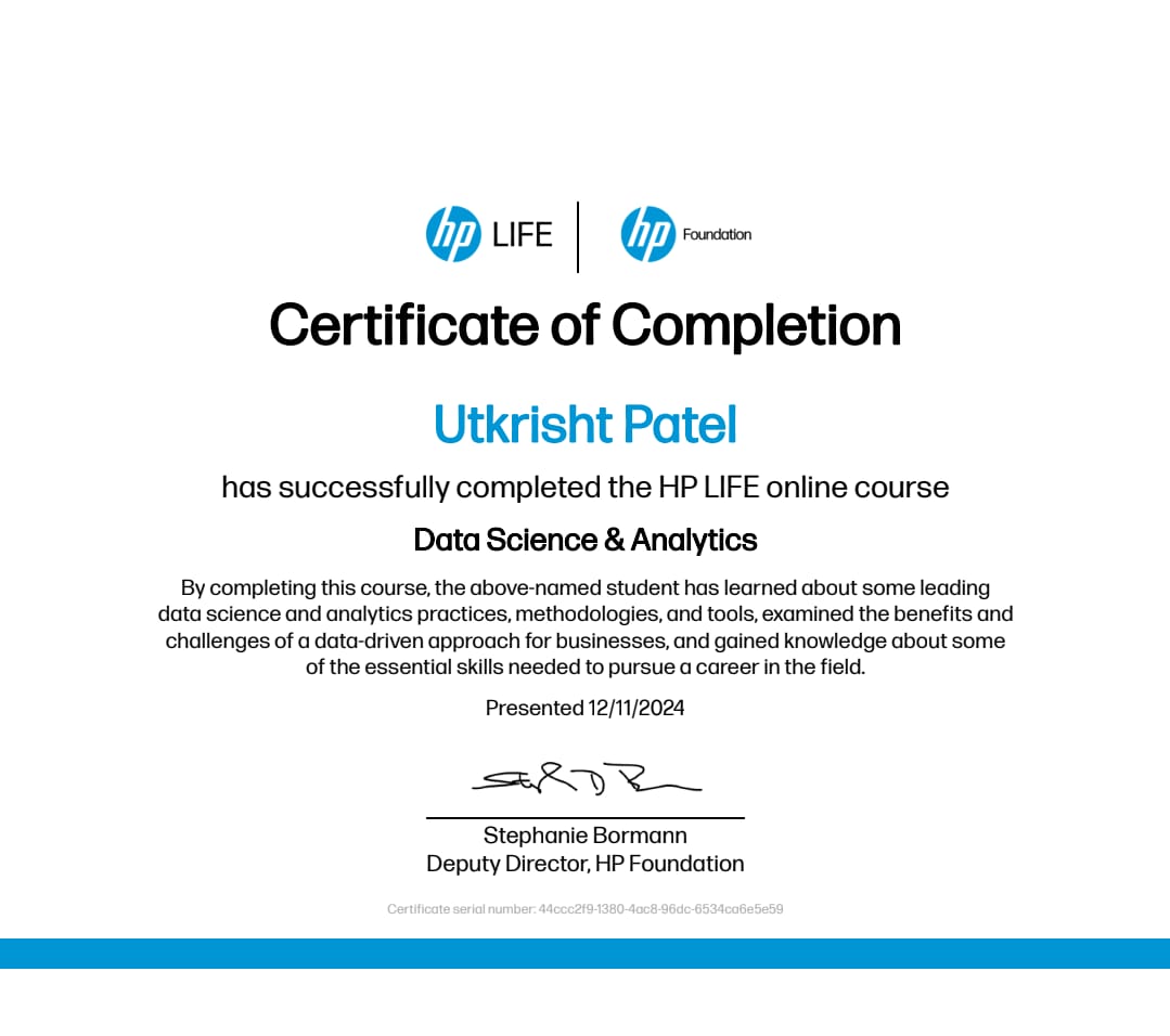 Certificate Preview